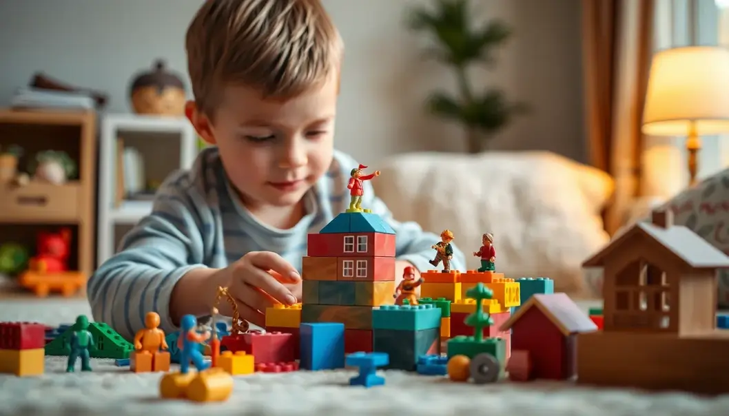 An engaging collection of colorful children’s toys.