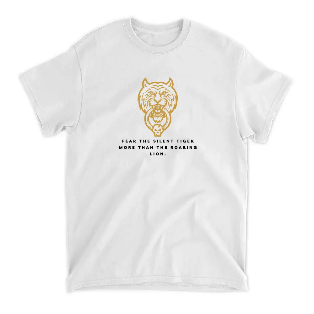 Tiger Fear Silent Tiger More Than Roaring Lion White