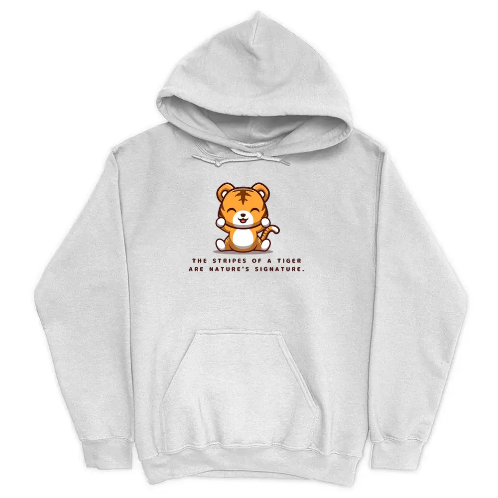 Tiger Stripes Of Tiger Are Nature'S Signature White
