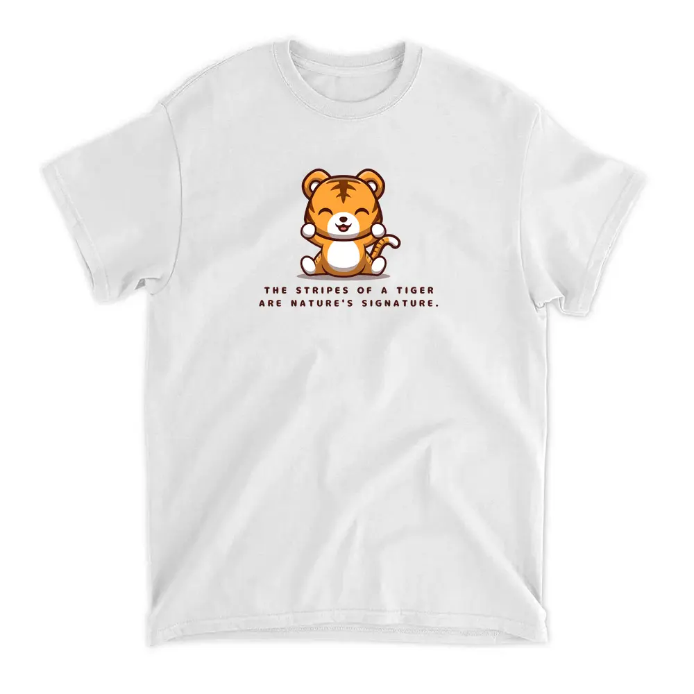 Tiger Stripes Of Tiger Are Nature'S Signature White